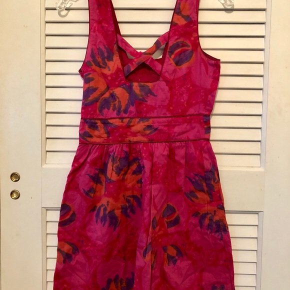 Free People Pink Pattern Dress 👗 - Picture 3 of 5